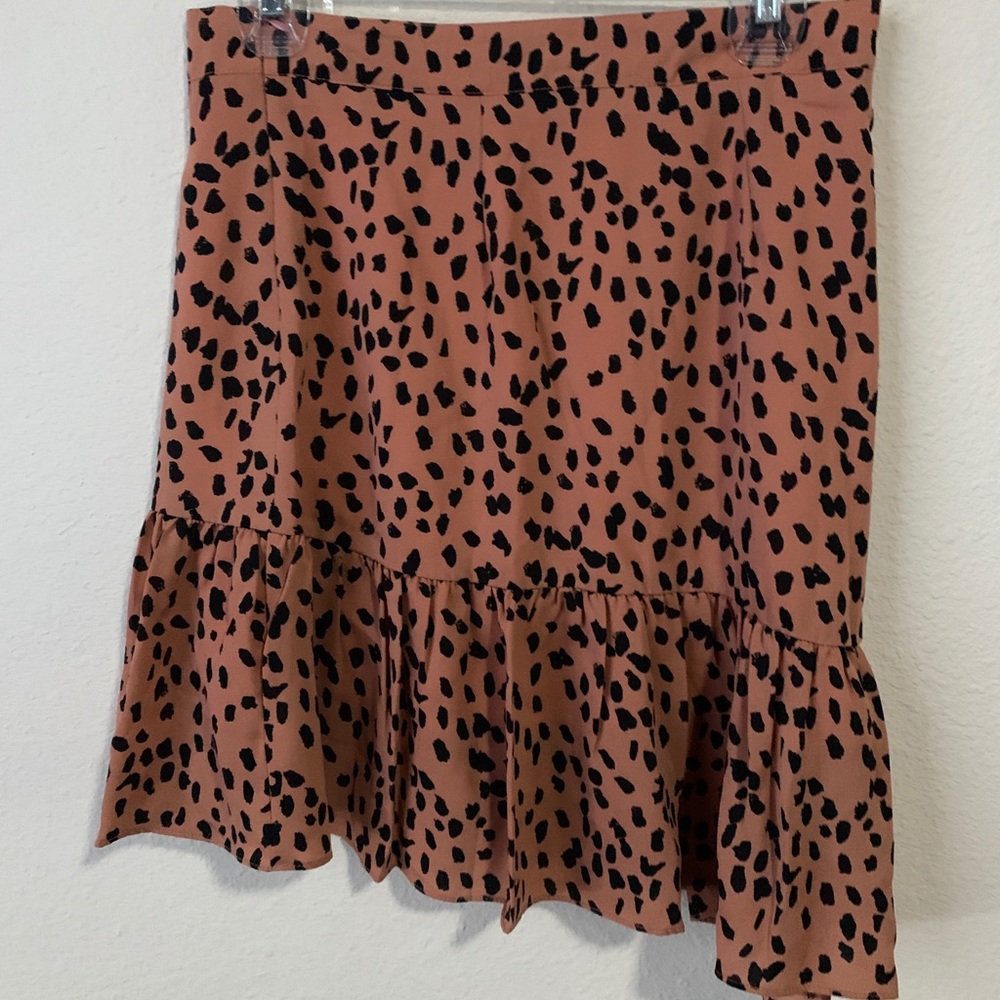 Leopard print skirt